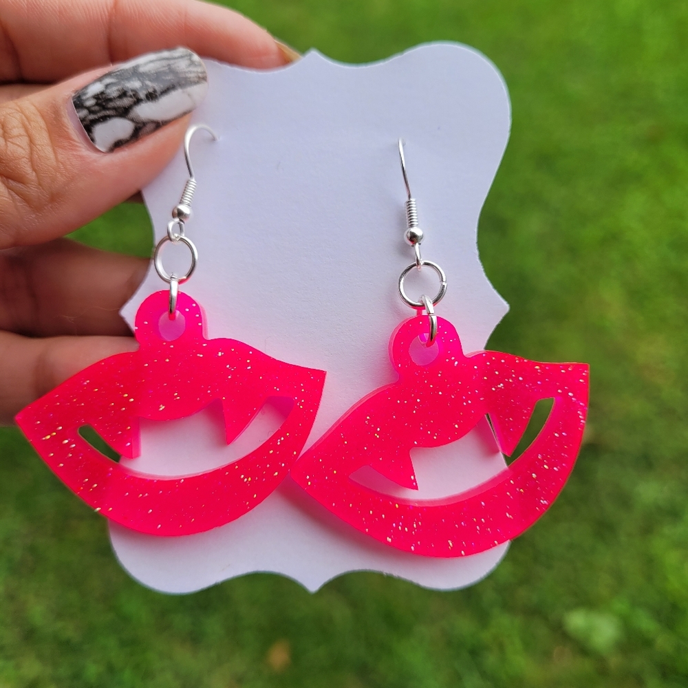 Vampire Fang Earrings-Halloween Jewelry-Handmade